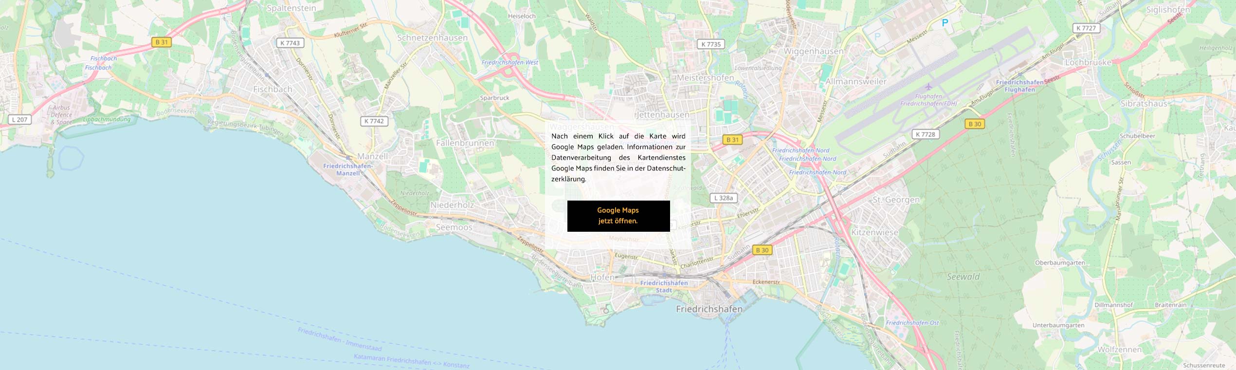 Anfahrtsbeschreibung und Karte Brinz Karosserie GmbH in Friedrichshafen am Bodensee / Fischbach